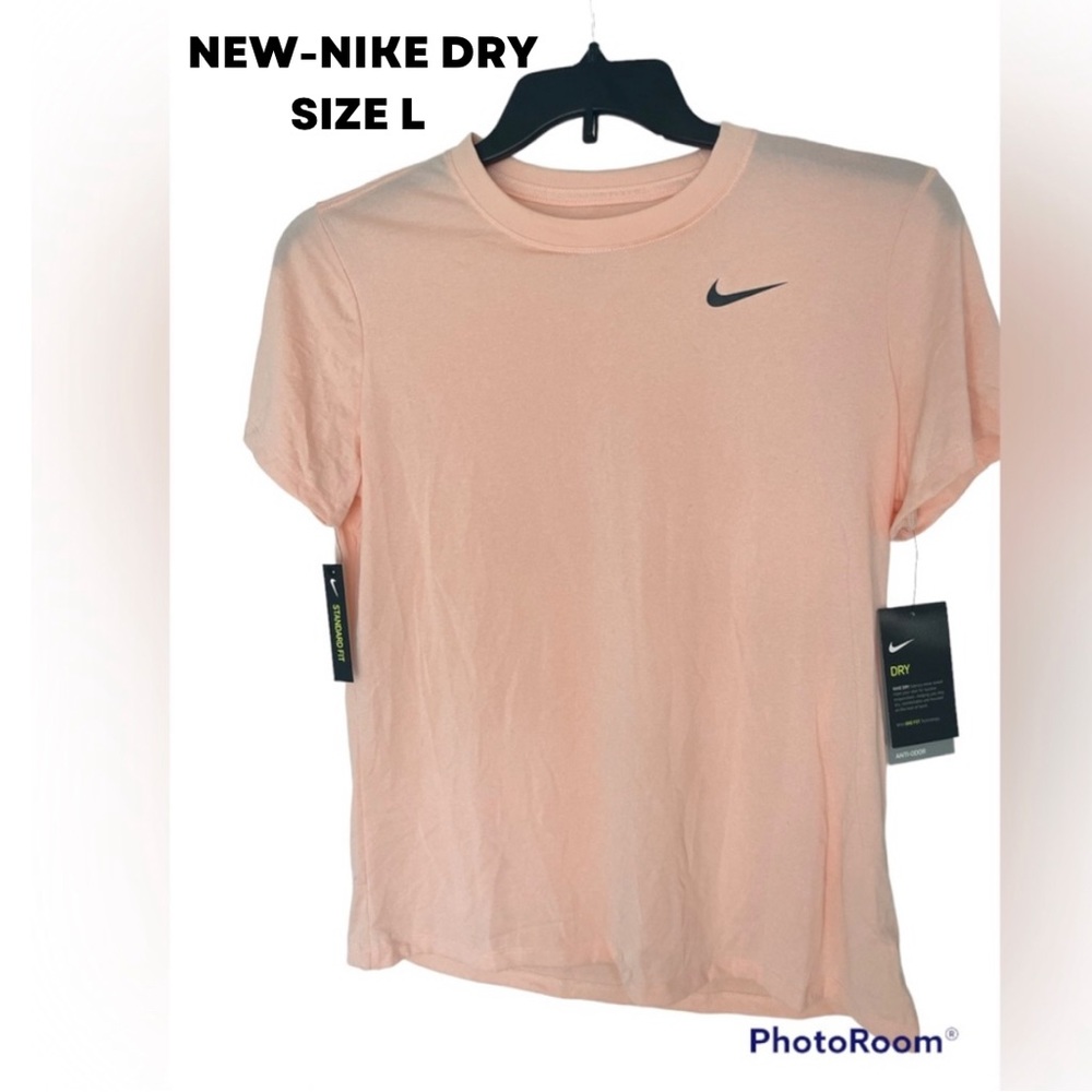 Nike Dry Legend Women’s Training T-Shirt Pink Size L - Scoop Neckline Comfort